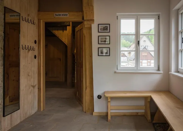 Kulturdenkmal Umgebinde1657 Апартаменты Бад-Шандау